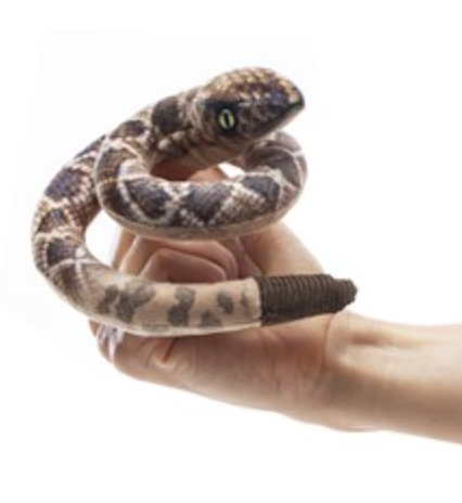 MINI RATTLESNAKE FINGER PUPPET