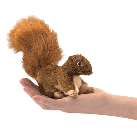 MINI RED SQUIRREL FINGER PUPPET