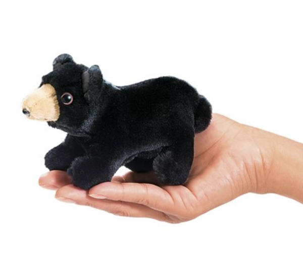 MINI BLACK BEAR FINGER PUPPET