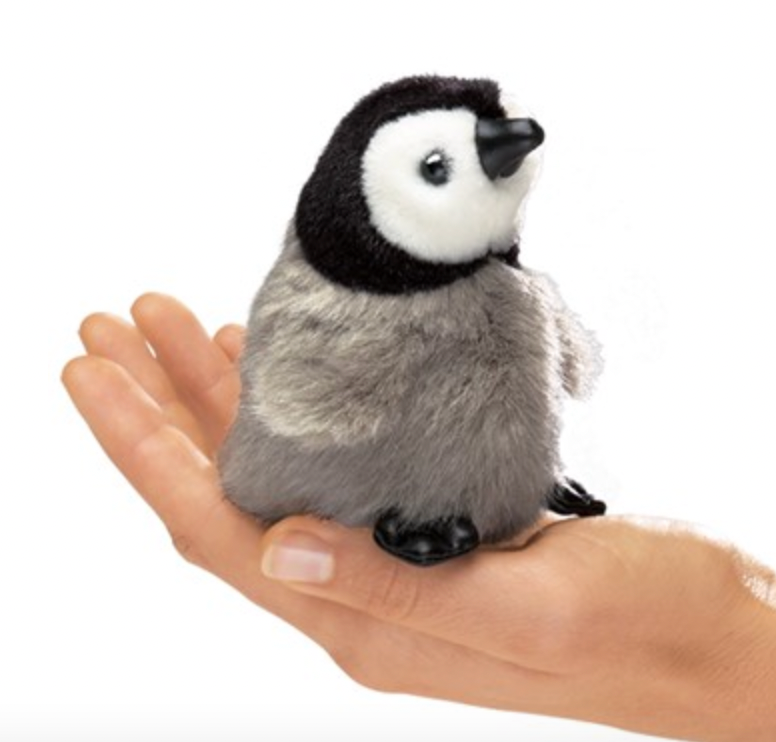 MINI BABY EMPEROR PENGUIN FINGER PUPPET