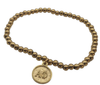 ALPHA PHI GOLD BEAD BRACELET