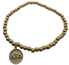 ALPHA XI DELTA GOLD BEAD BRACELET