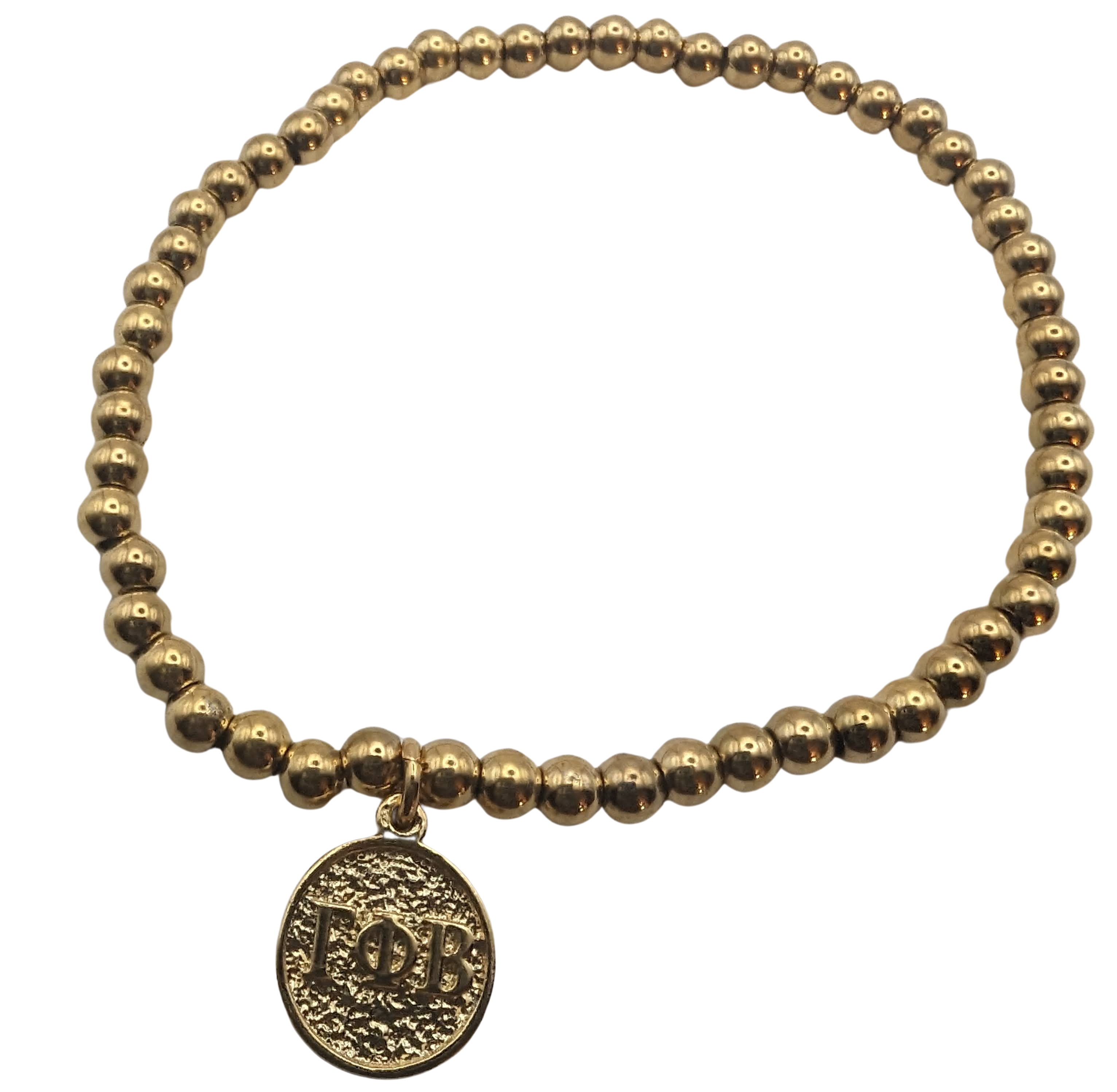 GAMMA PHI BETA GOLD BEAD BRACELET