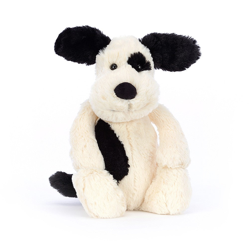 BASHFUL BLACK & CREAM PUPPY (MEDIUM)