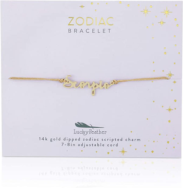 ZODIAC SCRIPT BRACELET