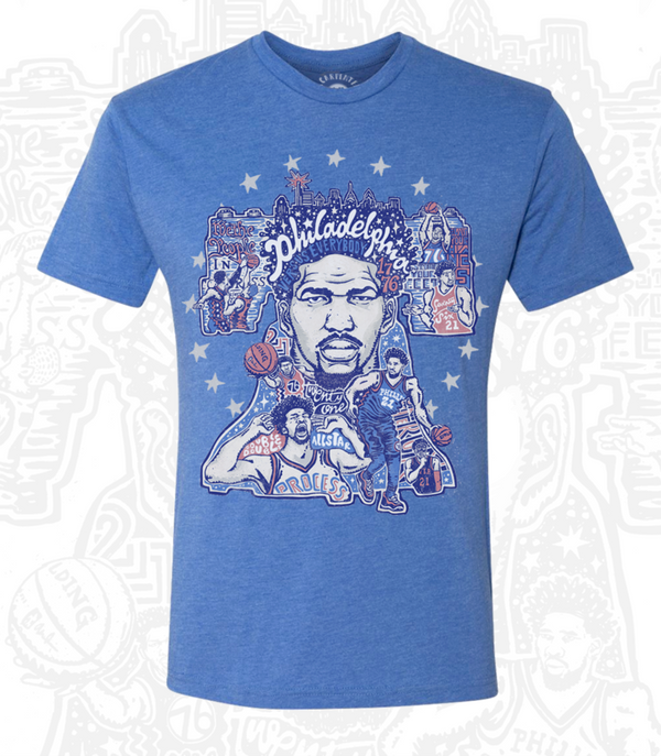 NUMBER 21/EMBIID BLUE UNISEX T-SHIRT