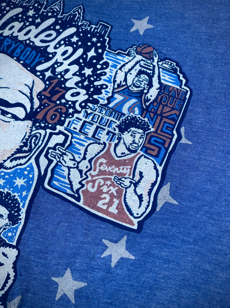 NUMBER 21/EMBIID BLUE UNISEX T-SHIRT