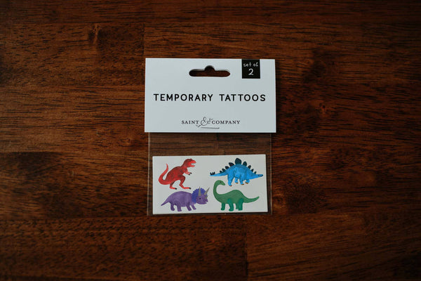 DINOSAURS TEMPORARY TATTOO SET