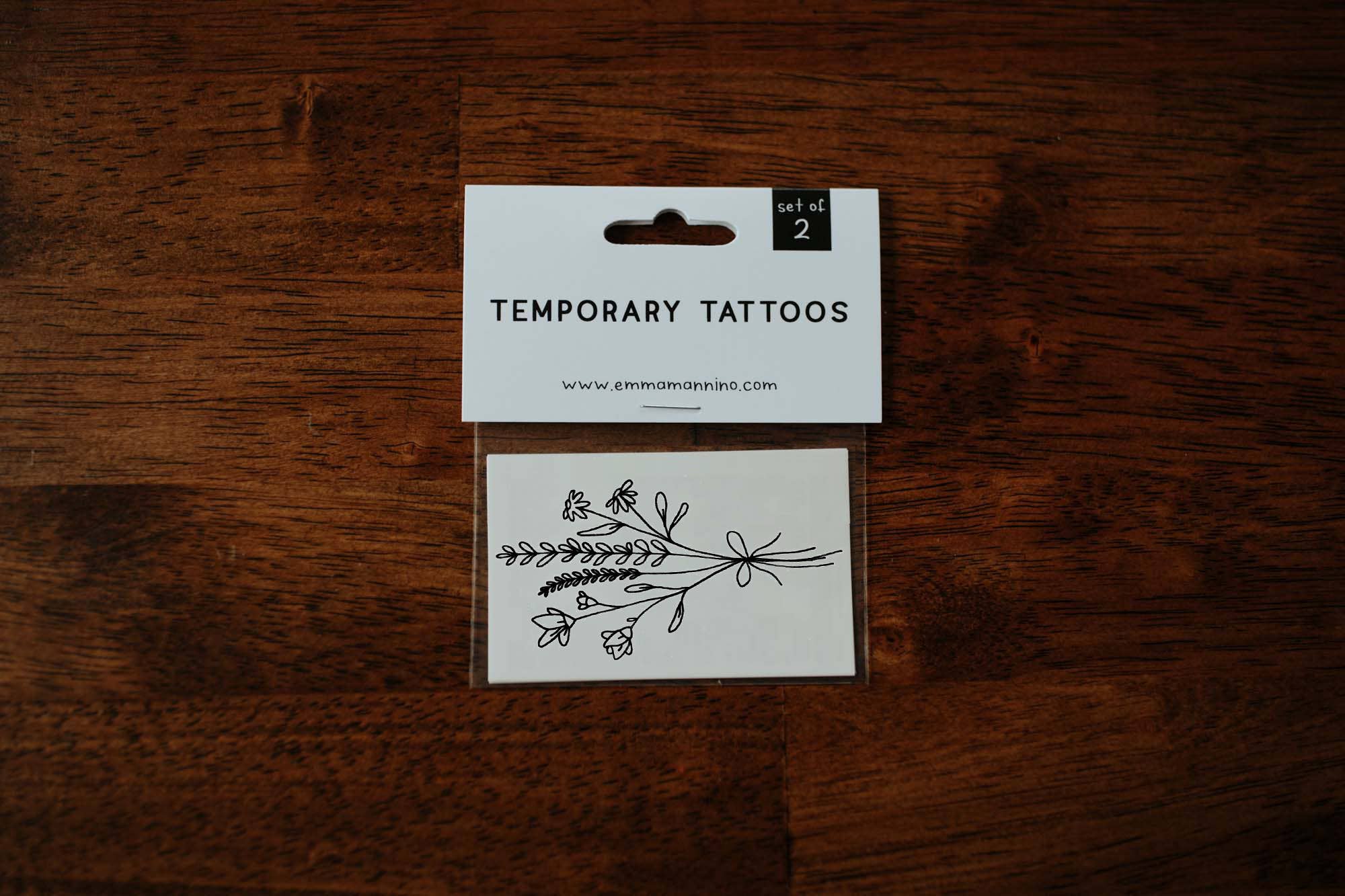 GARDEN STEMS TEMPORARY TATTOOS