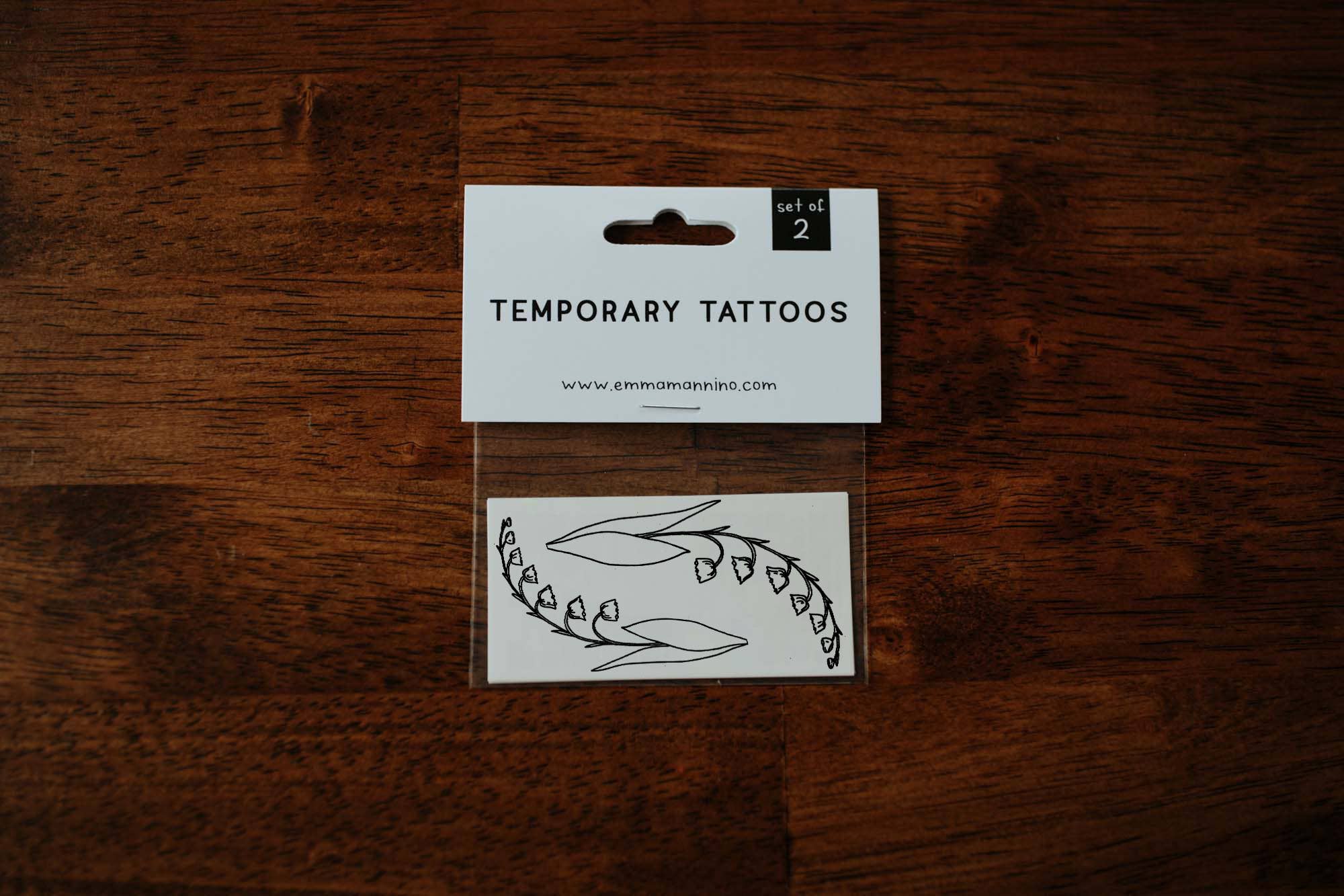 MAY BIRTH FLOWER - LILY OF THE VALLEY TEMPORARY TATTOOS