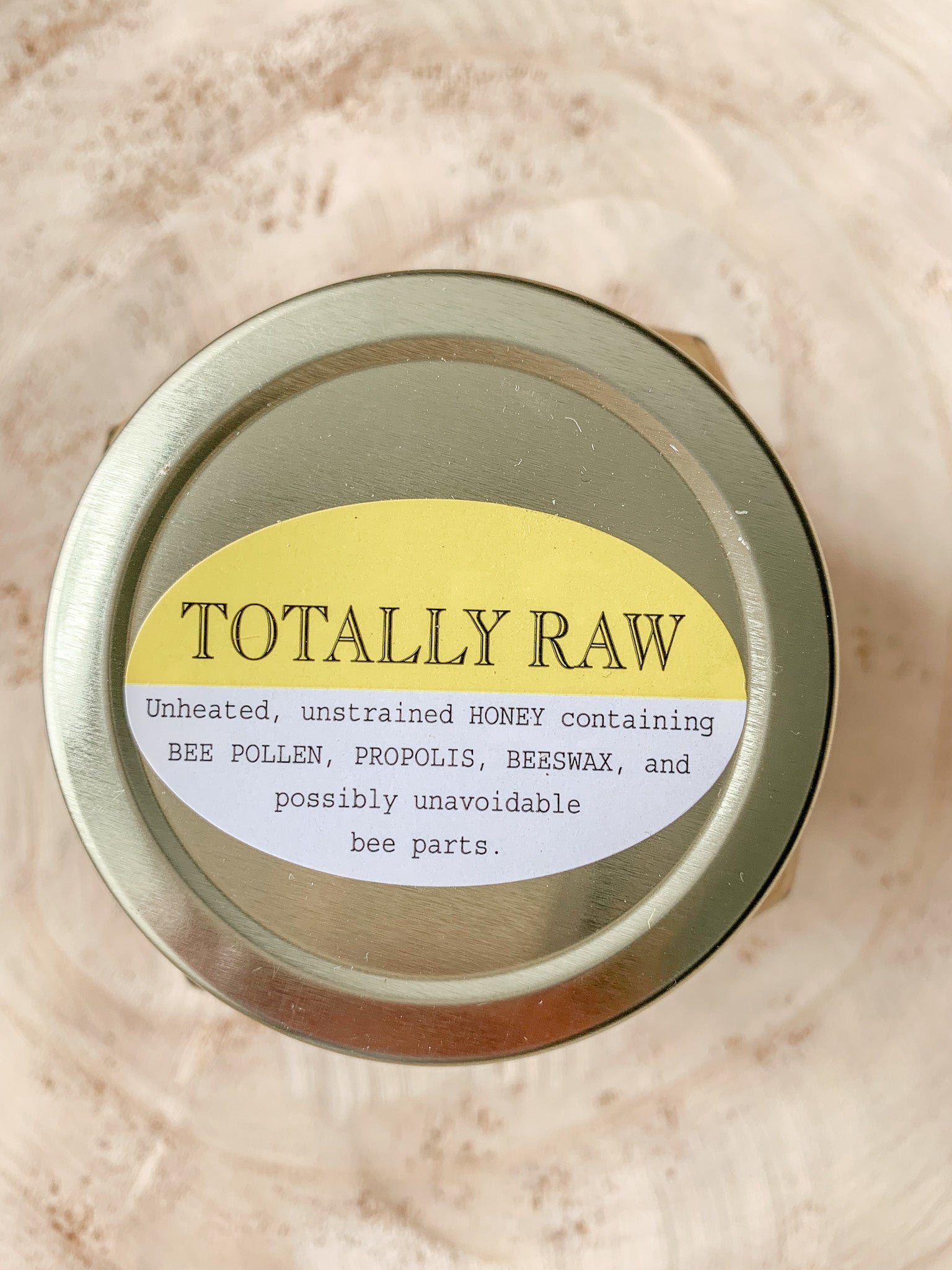 TOTALLY RAW HEXAGON JAR