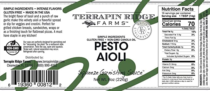 PESTO AIOLI GARNISHING SQUEEZE