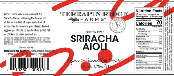 SRIRACHA AIOLI GARNISHING SQUEEZE