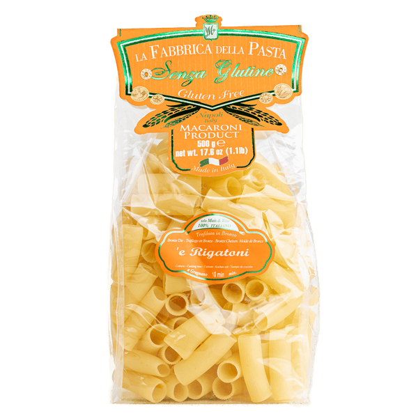 GLUTEN FREE RIGATONI BY LA FABBRICA DELLA PASTA