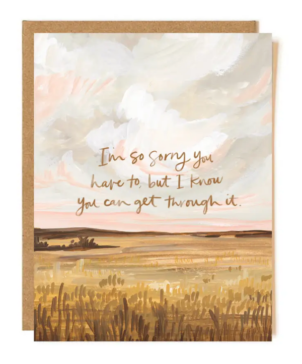 SO SORRY LANDSCAPE SYMPATHY CARD