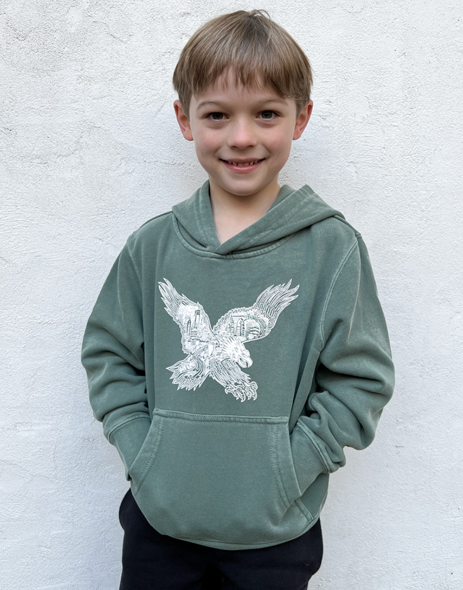 YOUTH EAGLES SKYLINE HOODIE