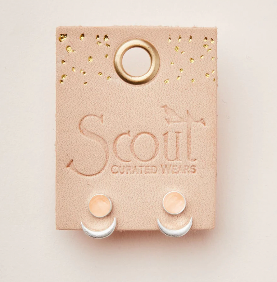 STONE MOON PHASE EAR JACKET EARRING